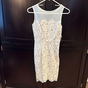 Lulu's Lace Midi Dress - Cream